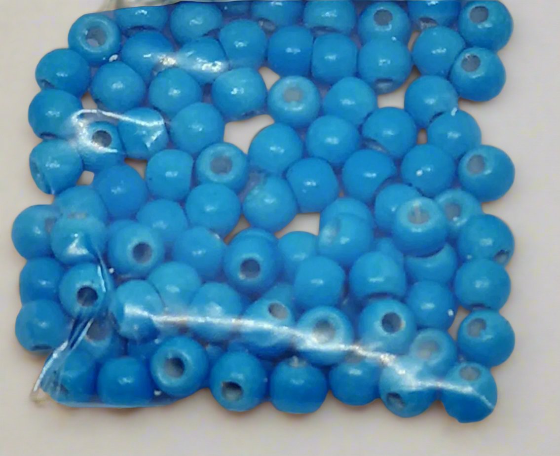 Painted Brass Beads