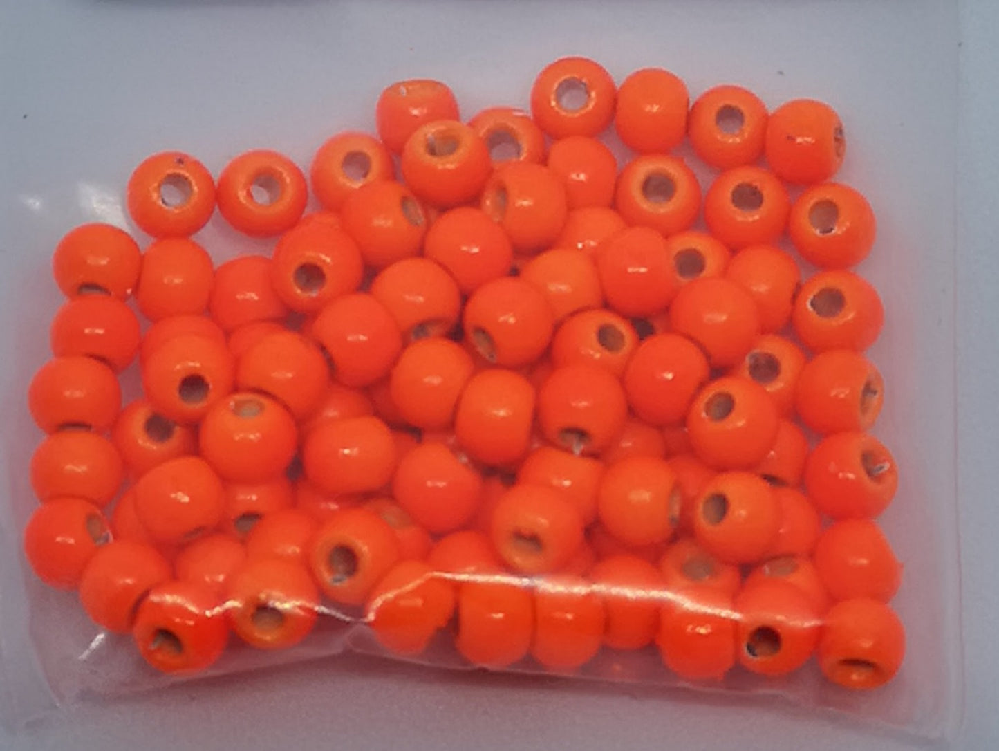 Painted Brass Beads