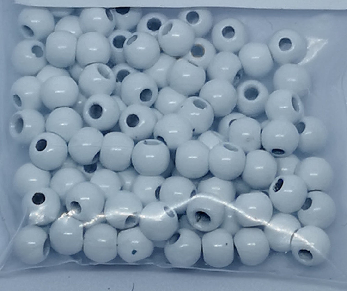 Painted Brass Beads