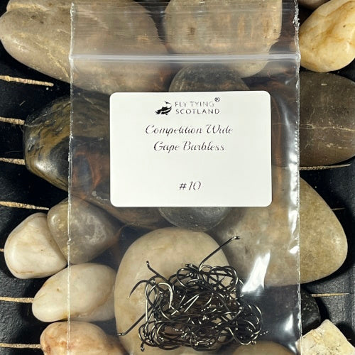 Competition Wide Gape Dry Fly Barbless Hooks