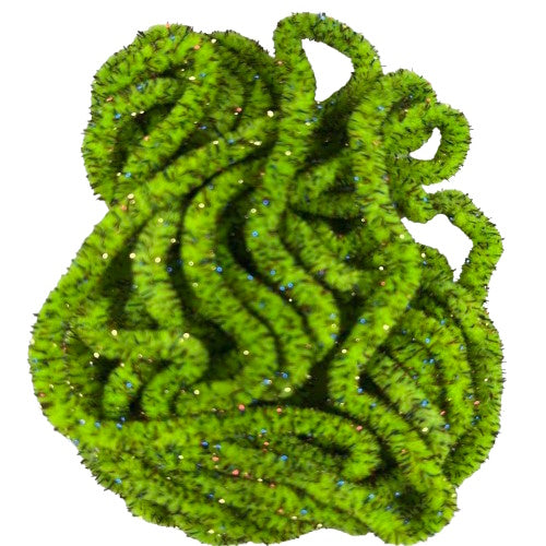 mosaic chenille chartreuse